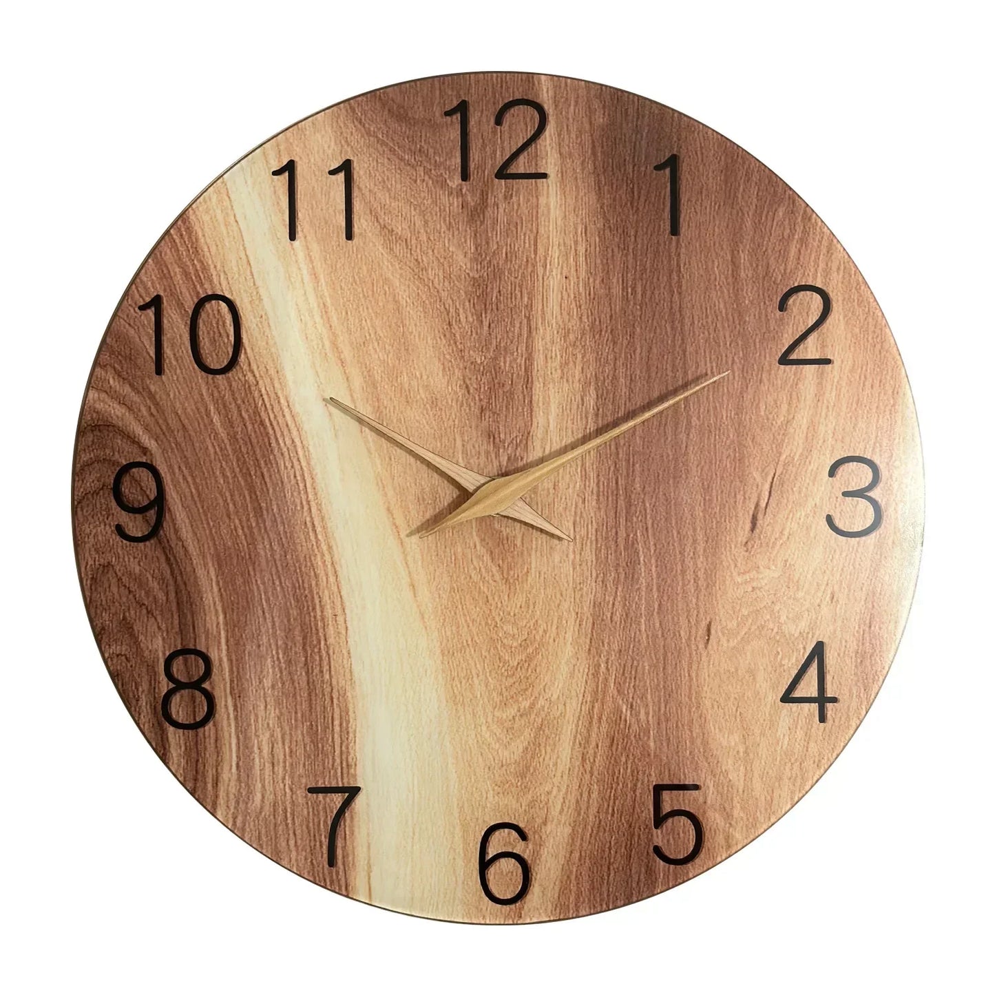 Rustic Wall Clock for Home Decoration - Stylish Wooden Timepiece for Living Room