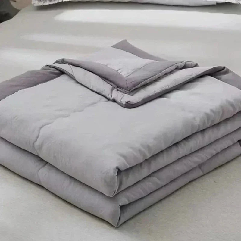 Reversible Summer Blanket for Cozy Nights at Home or Office
