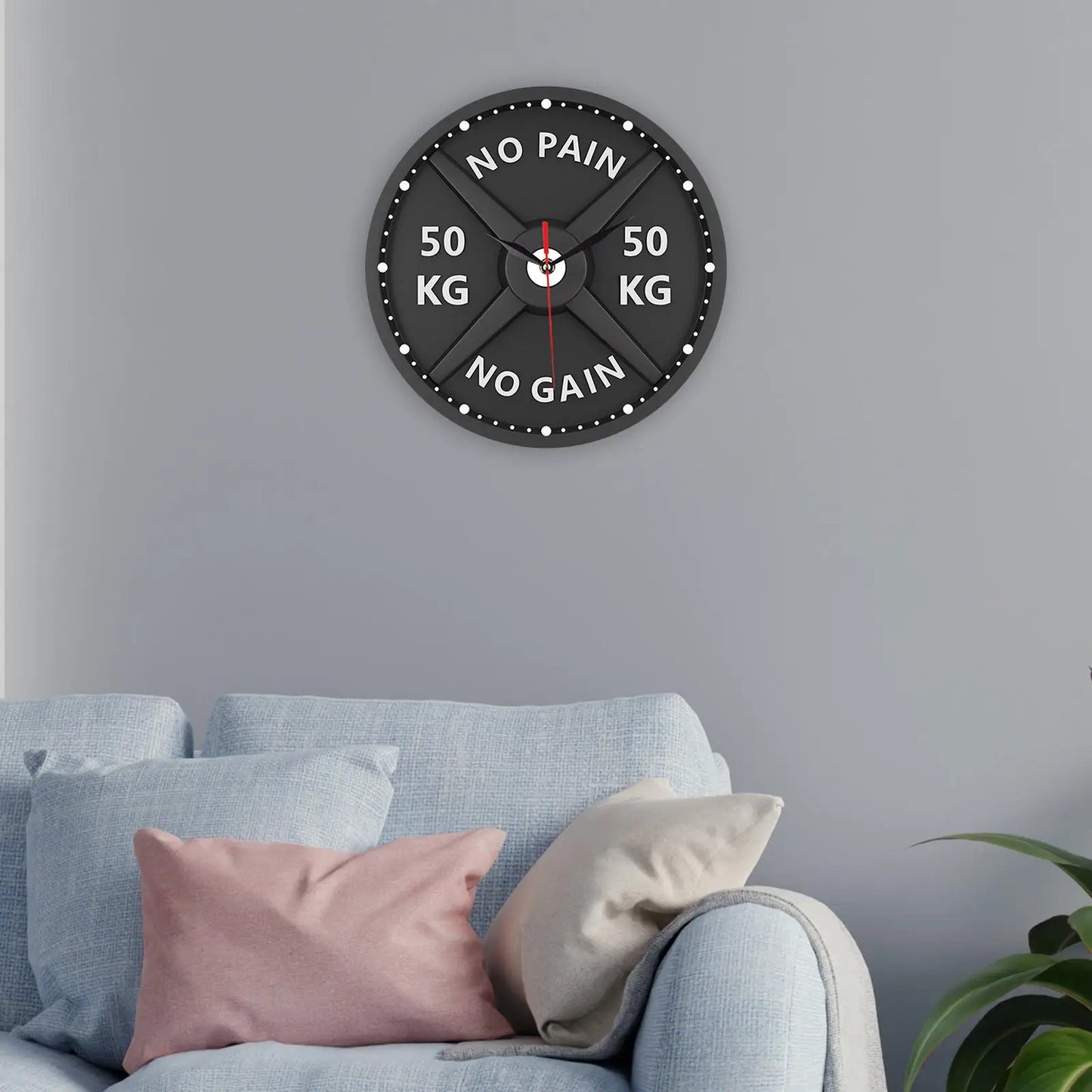 Gym Wall Clock Stylish Design for Home or Office Fitness Decor
