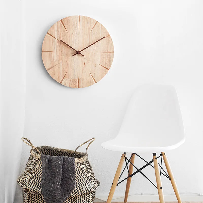 Scandinavian Wall Clock for Home and Office - Aesthetic Design, Modern Style