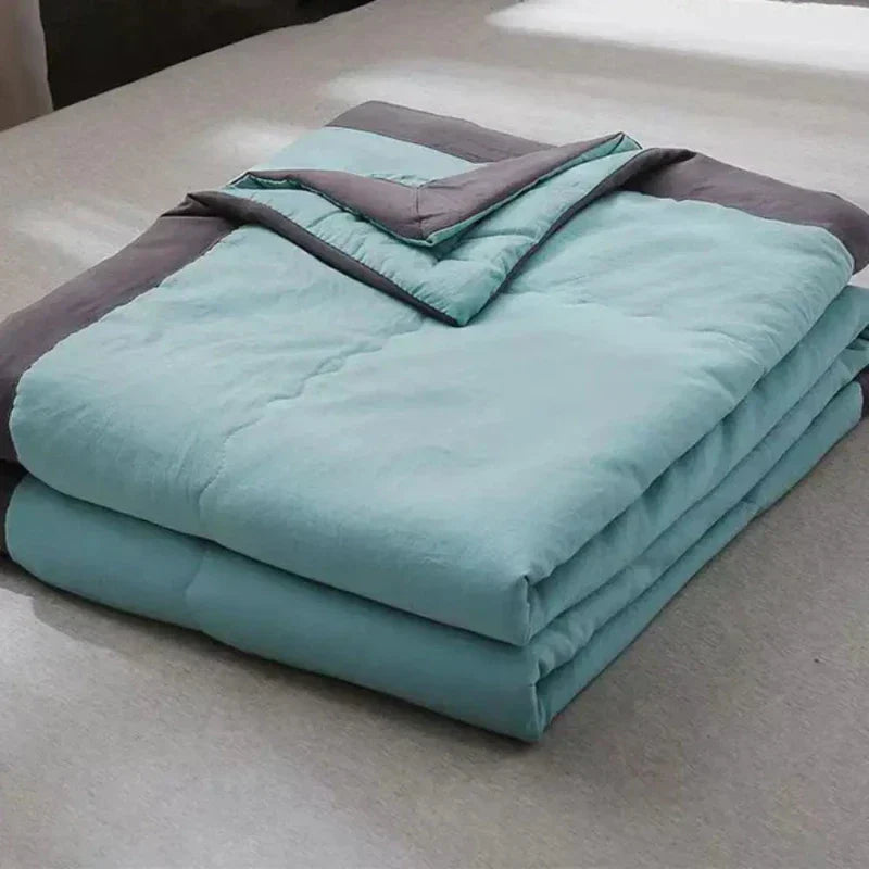 Reversible Summer Blanket for Cozy Nights at Home or Office