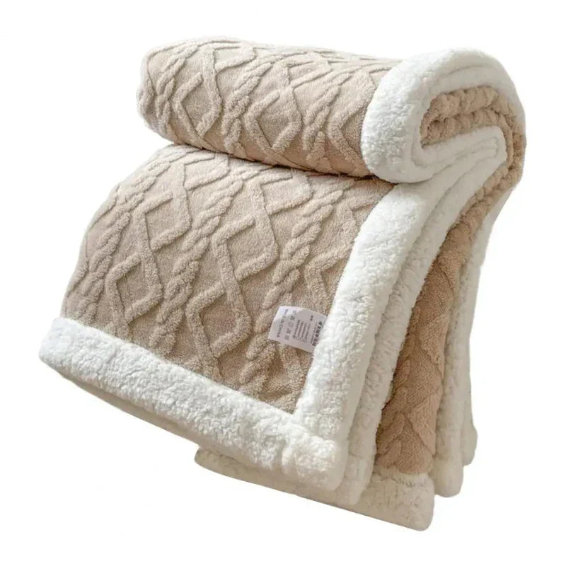 Thick Velvet Sofa Blanket for Cozy Home Decor and Comfort