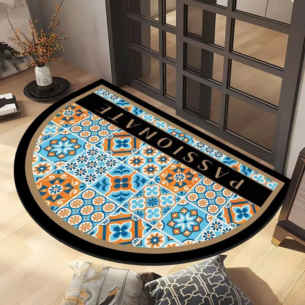 Diatomaceous Earth Bath Mat for Home & Office - Semi-Circular Design
