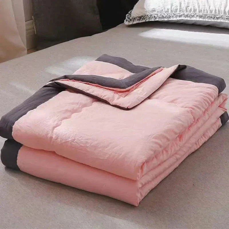 Reversible Summer Blanket for Cozy Nights at Home or Office