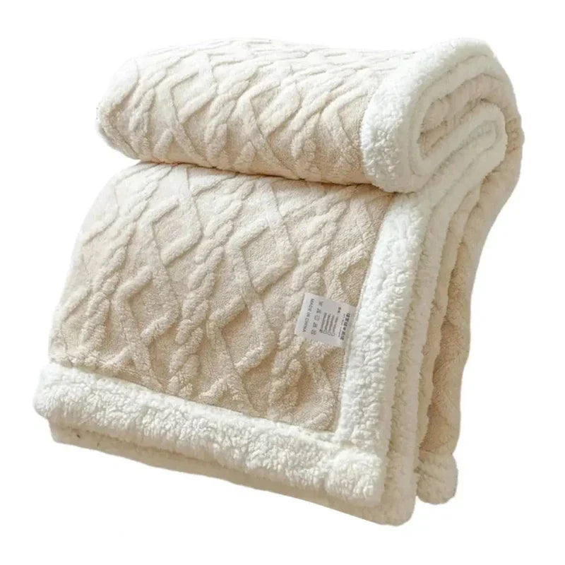 Thick Velvet Sofa Blanket for Cozy Home Decor and Comfort