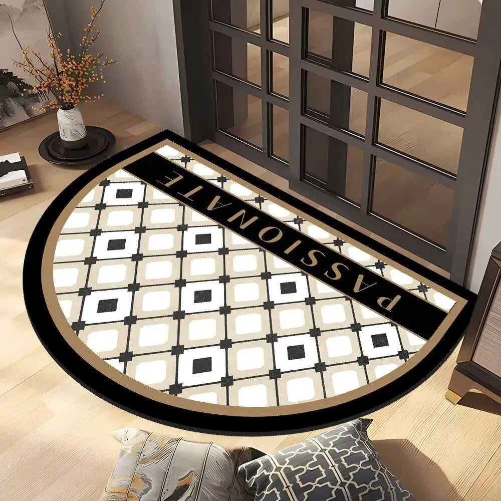 Diatomaceous Earth Bath Mat for Home & Office - Semi-Circular Design
