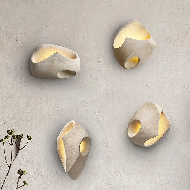 Cement Wall Light Fixture for Modern Home Decor and Ambient Lighting