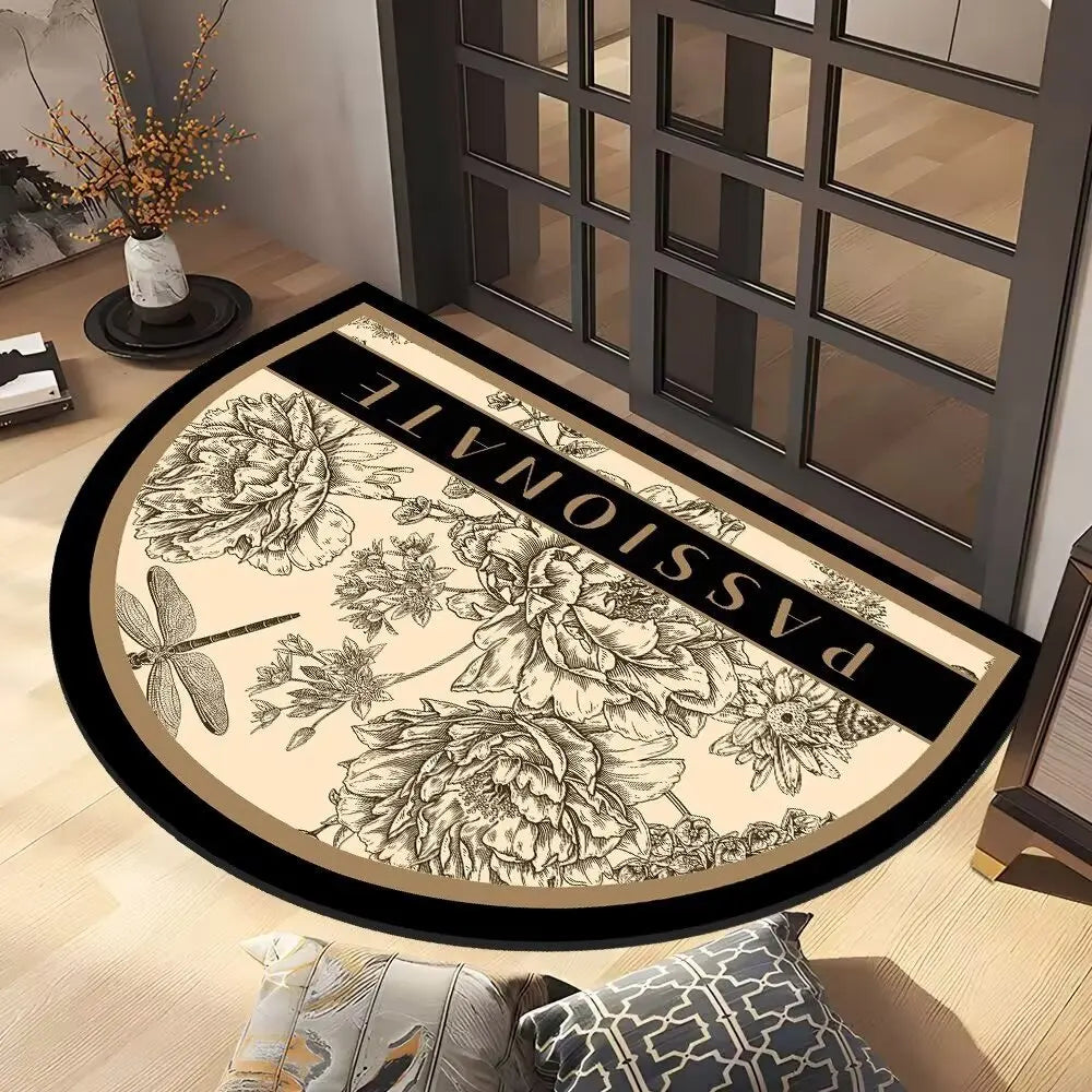 Diatomaceous Earth Bath Mat for Home & Office - Semi-Circular Design