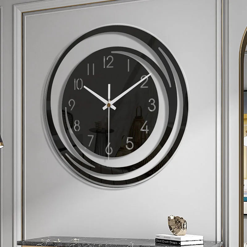 Scandinavian Wall Clock with Silent Mechanism for Home and Office Decor