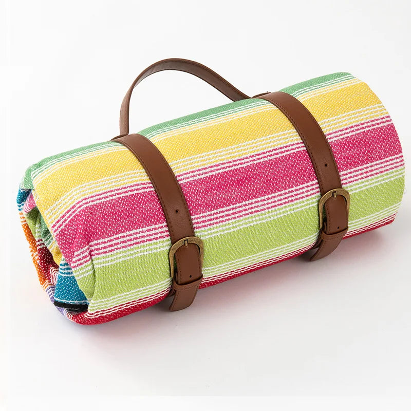 Waterproof Picnic Blanket – Large Foldable Plaid Outdoor Mat for Travel