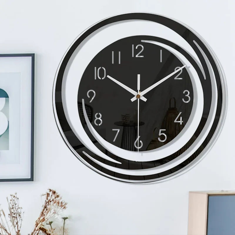 Scandinavian Wall Clock with Silent Mechanism for Home and Office Decor
