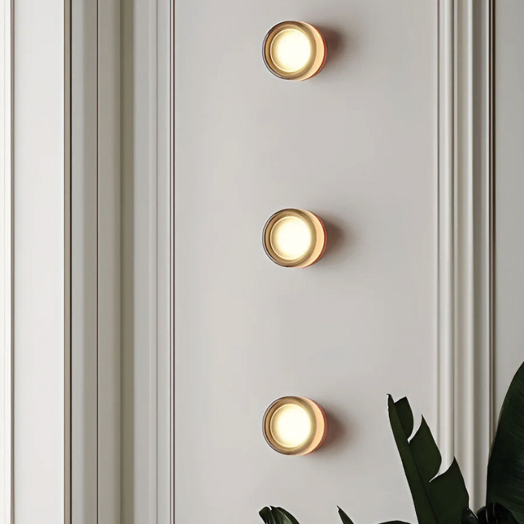 Glass Wall Lamp Dimple Design for Home and Office Lighting Decor