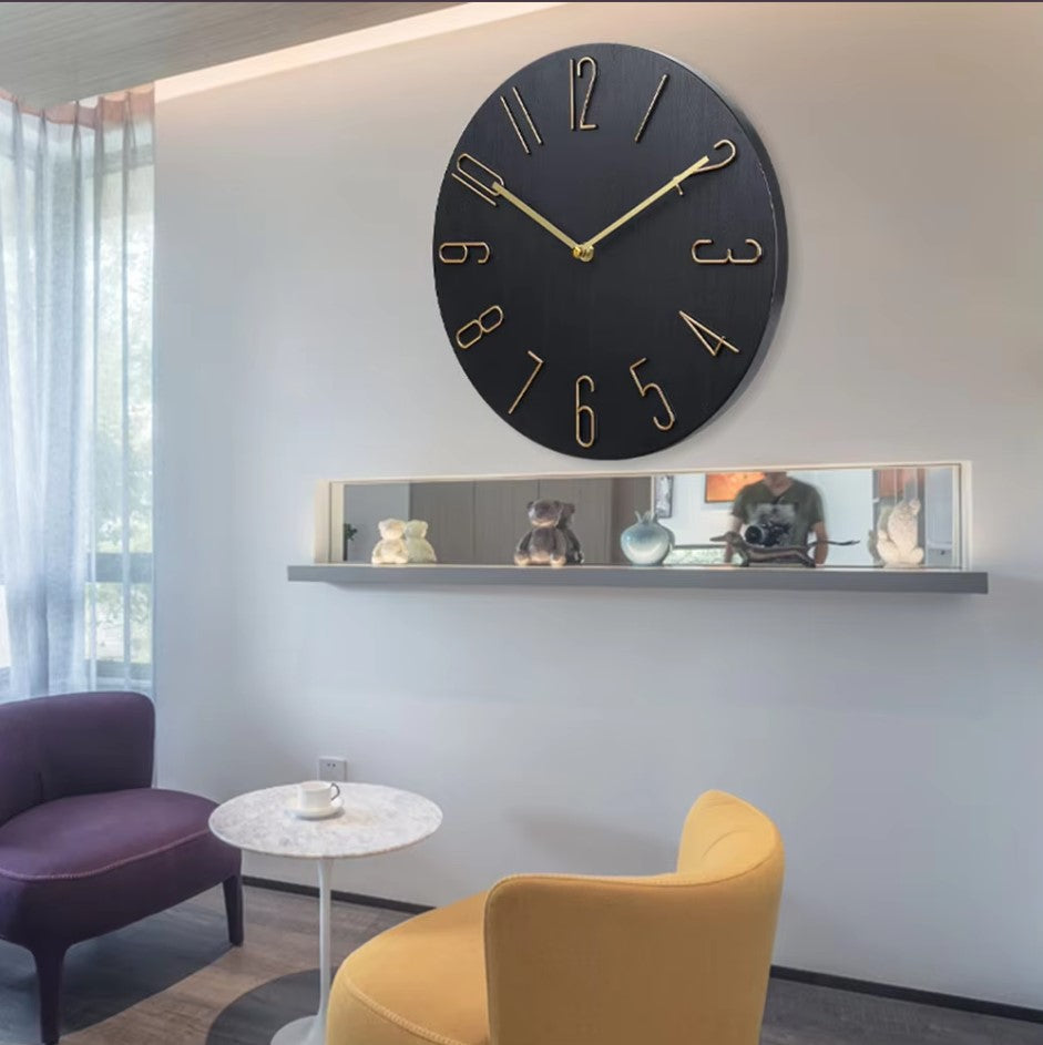 Wall Clock for Home Office Decor - Stylish Design for Timeless Ambience