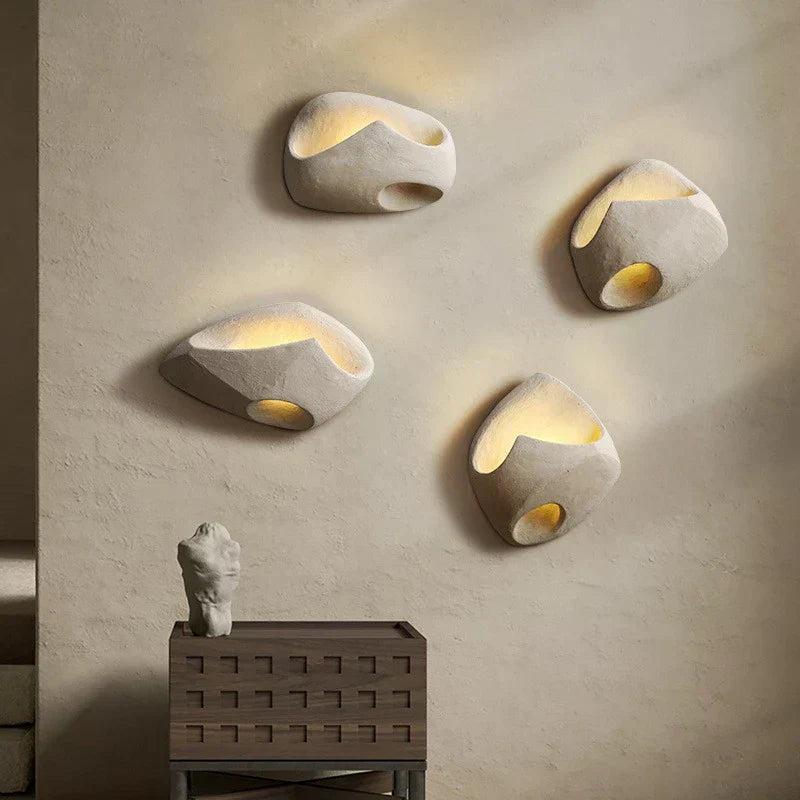 Cement Wall Light Fixture for Modern Home Decor and Ambient Lighting