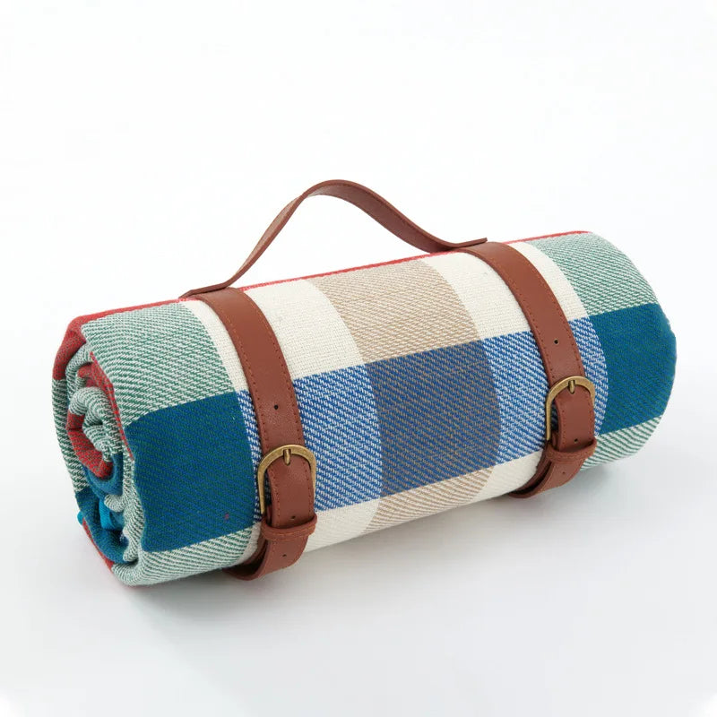 Waterproof Picnic Blanket – Large Foldable Plaid Outdoor Mat for Travel