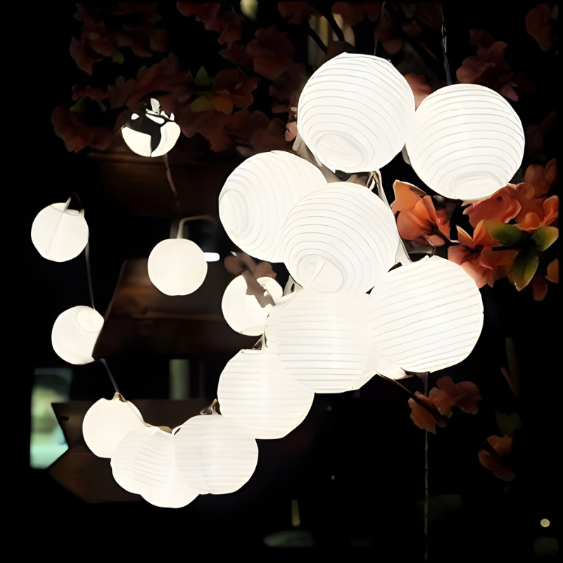 Solar String Lights for Outdoor Atmosphere – Eco-Friendly Lantern Decor