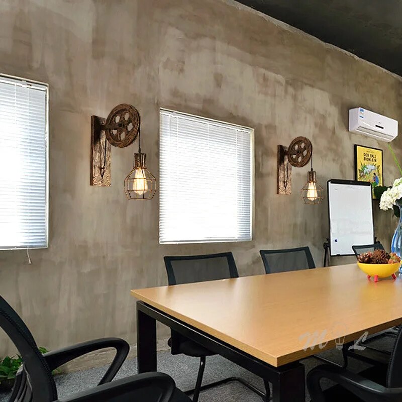 Mid-Century Wall Light Fixture for Home with Warm Ambient Glow