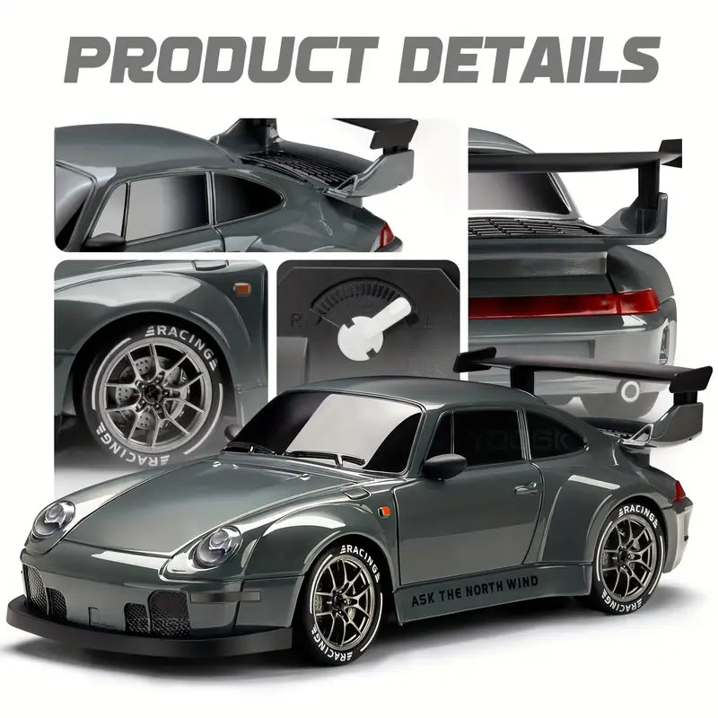 RC Drift Car 1:24 Scale – Remote-Controlled 4WD Racing Car with LED Lights