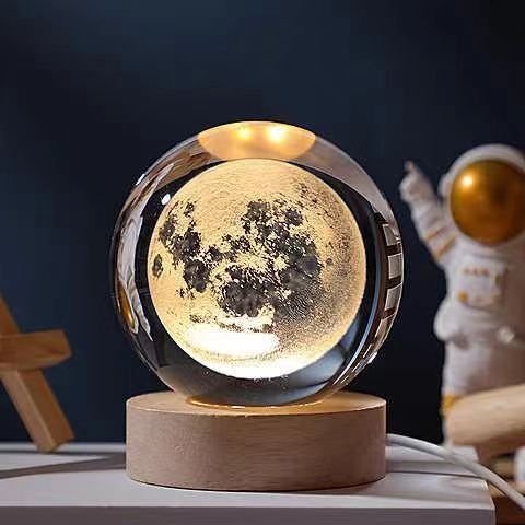 3D Crystal Night Light Lamp for Home Decor - Magical 3D Effect