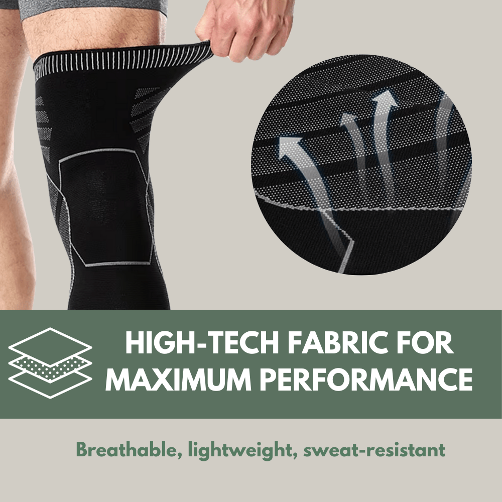 Full-Length Compression Knee Sleeve for Outdoor Activity