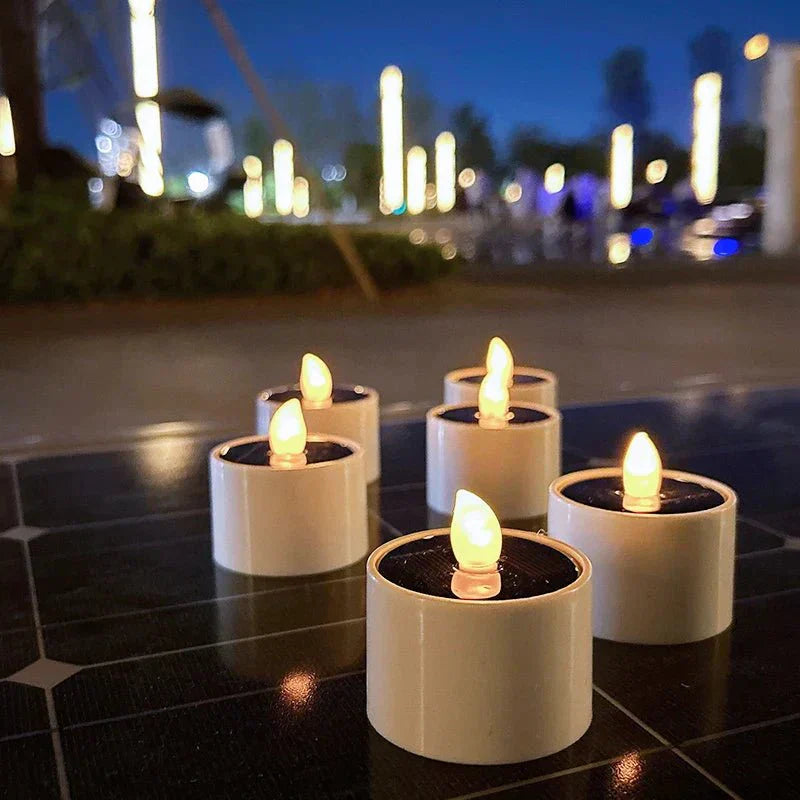 Solar Candles for Outdoor Decor - Eco-Friendly, Waterproof, and Stylish Lighting
