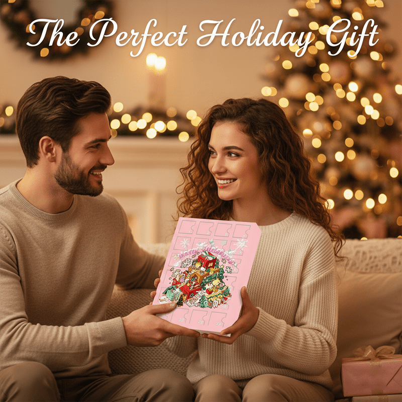 Girls christmas advent Calendar Gift 24 Surprise Ornaments