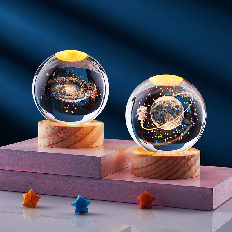 3D Crystal Night Light Lamp for Home Decor - Magical 3D Effect