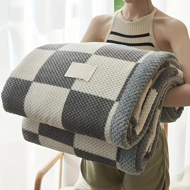 Coral Fleece Blanket for Year-Round Comfort, Ultra-Soft and Cozy