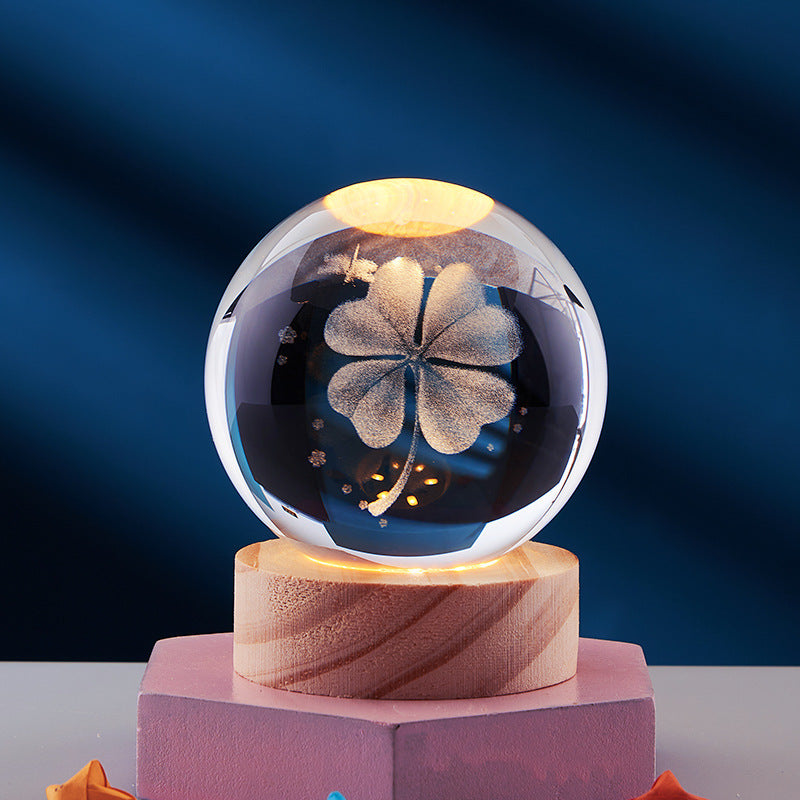 3D Crystal Night Light Lamp for Home Decor - Magical 3D Effect