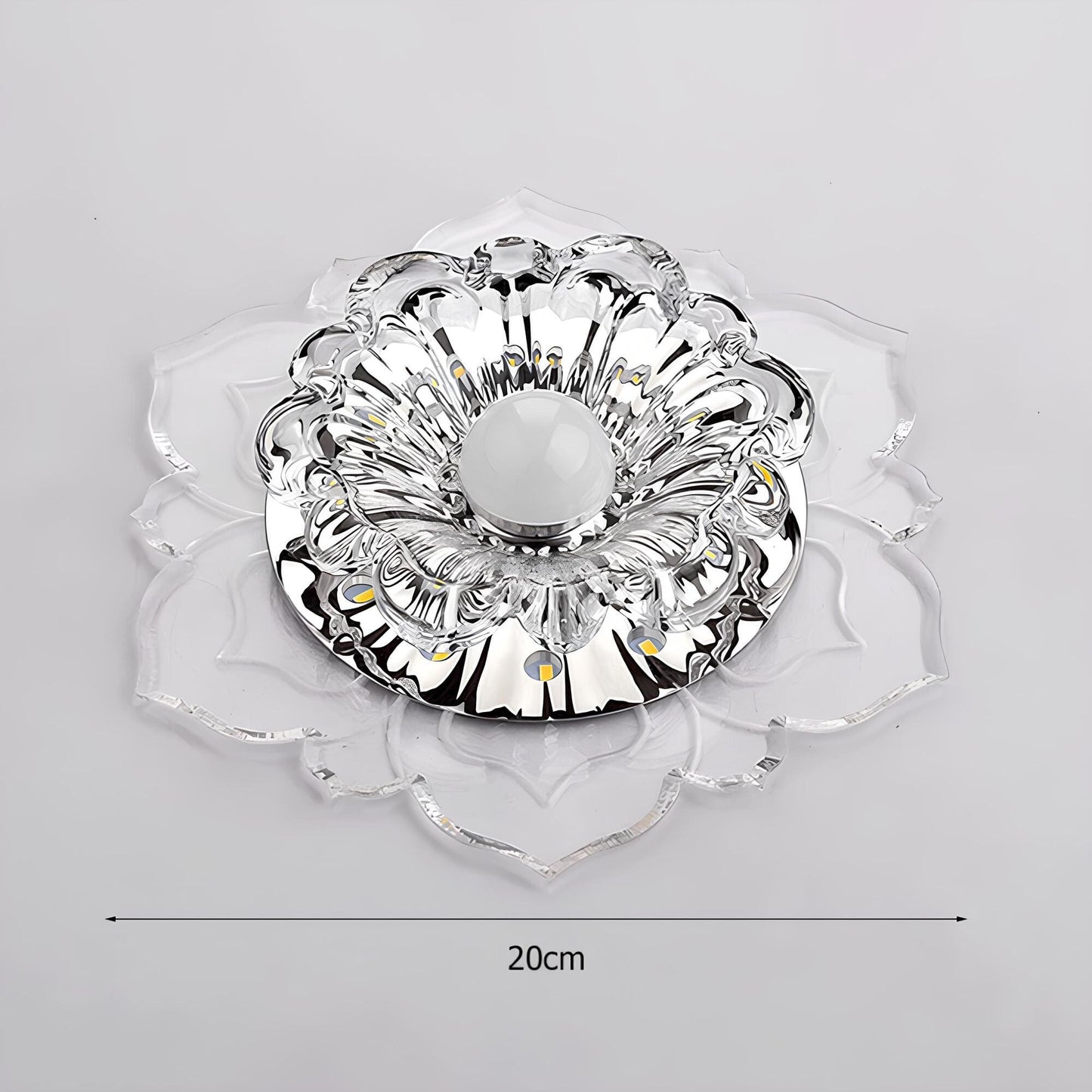 LED Ceiling Light - Elegant Crystal Design for Home and Office Decor
