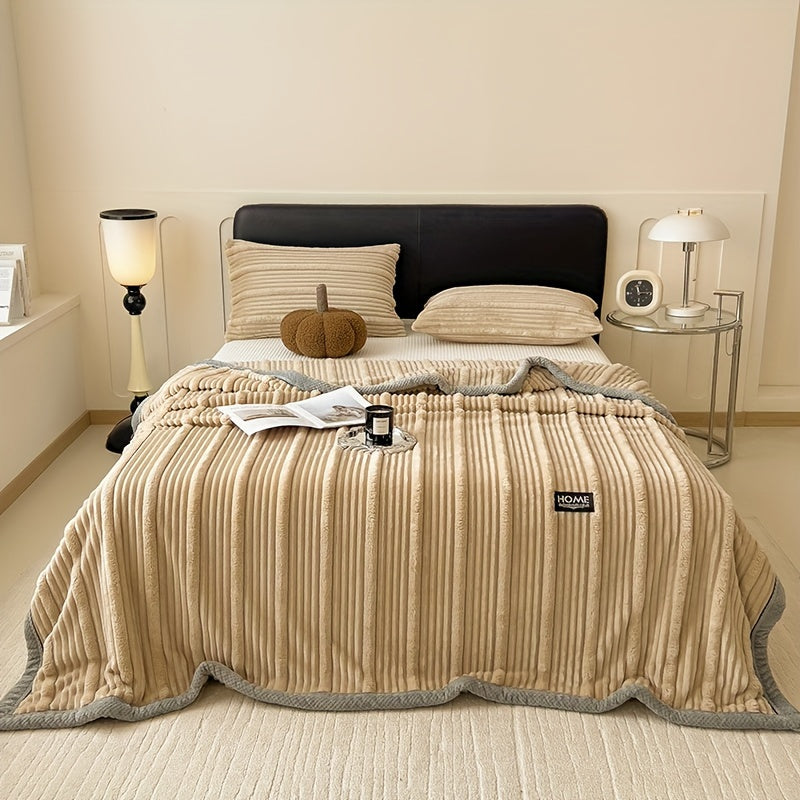 Soft Fleece Heat Blanket for Cozy Warmth at Home or Office