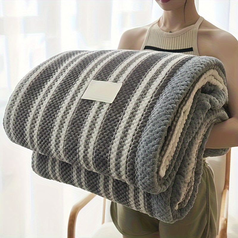 Coral Fleece Blanket for Year-Round Comfort, Ultra-Soft and Cozy