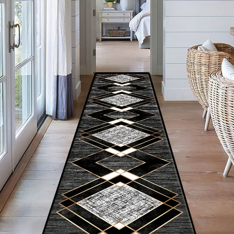 Velvet Hallway Mat for Home Entryway Soft Stylish Floor Rug