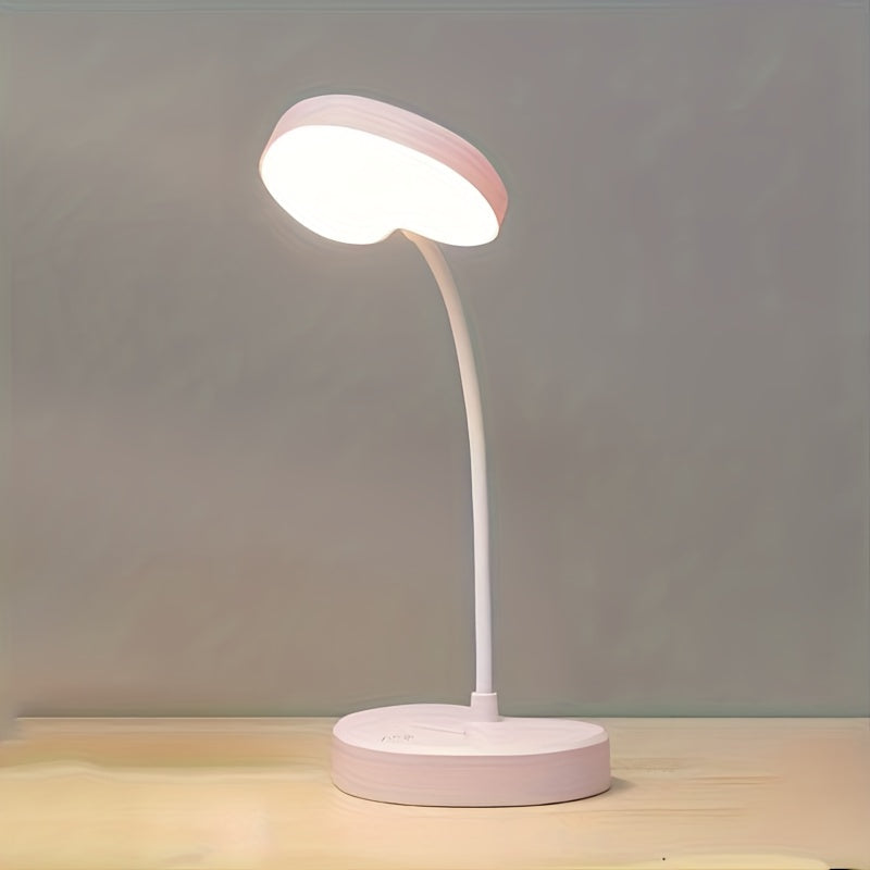 USB LED Desk Lamp - Foldable, Adjustable Brightness for Home & Office Use