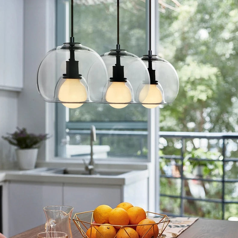 Hand-Blown Glass Pendant Light | Elegant Lighting for Home & Office