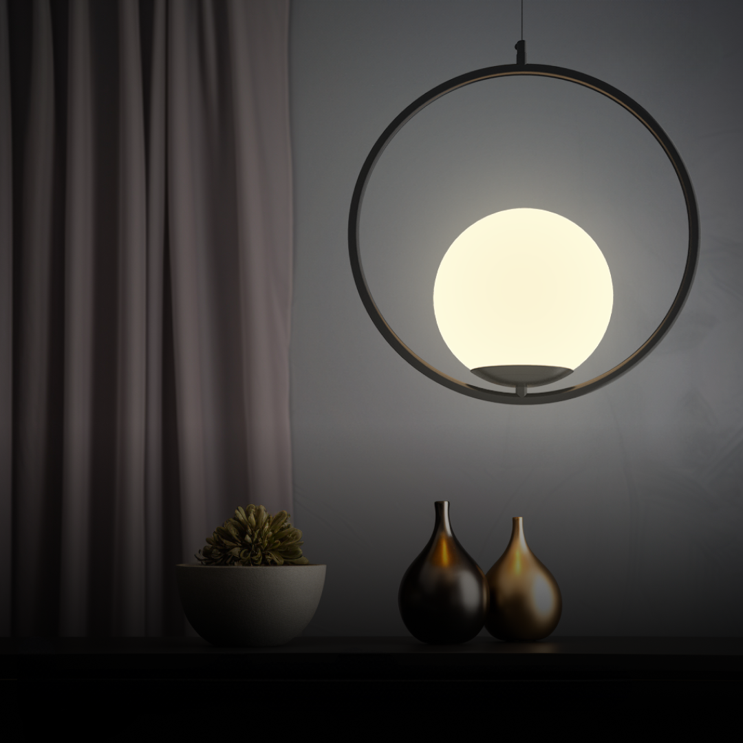 LED Pendant Light Warm White Gold Finish for Home and Office Decor