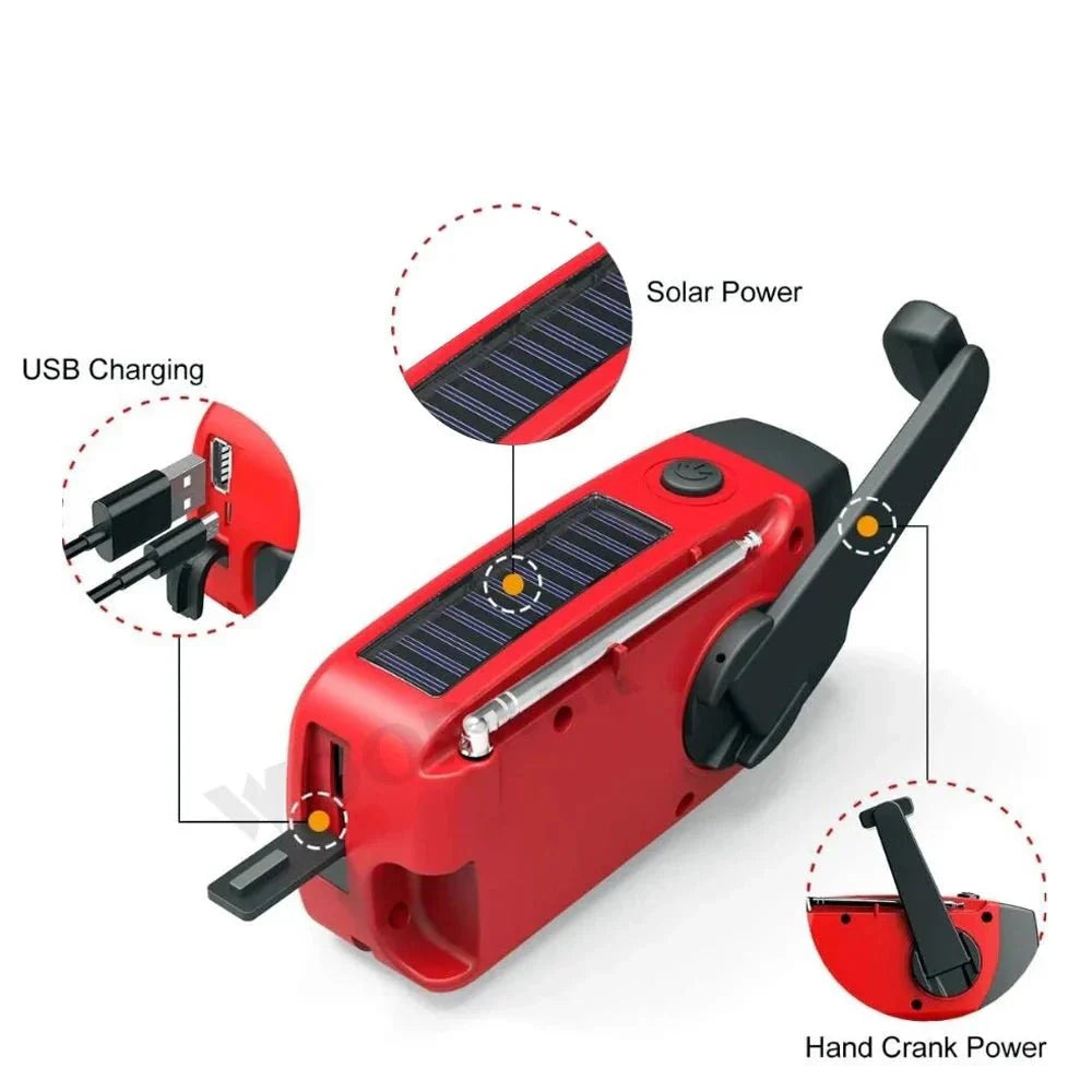 Emergency Radio Solar Power Power Bank