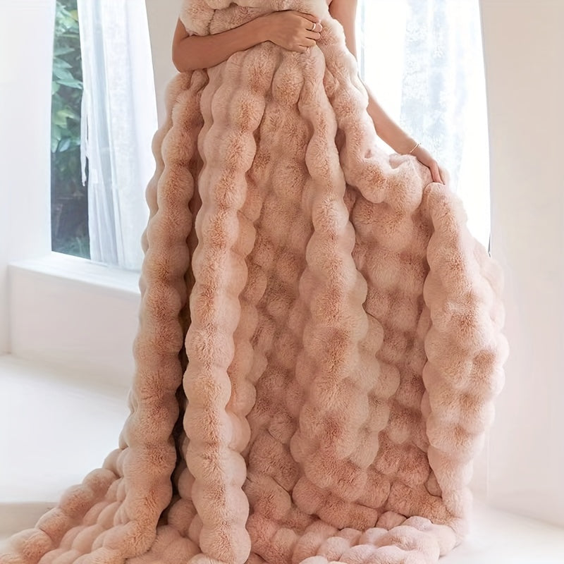 Plush Blanket for Ultimate Relaxation at Home or Office Comfort