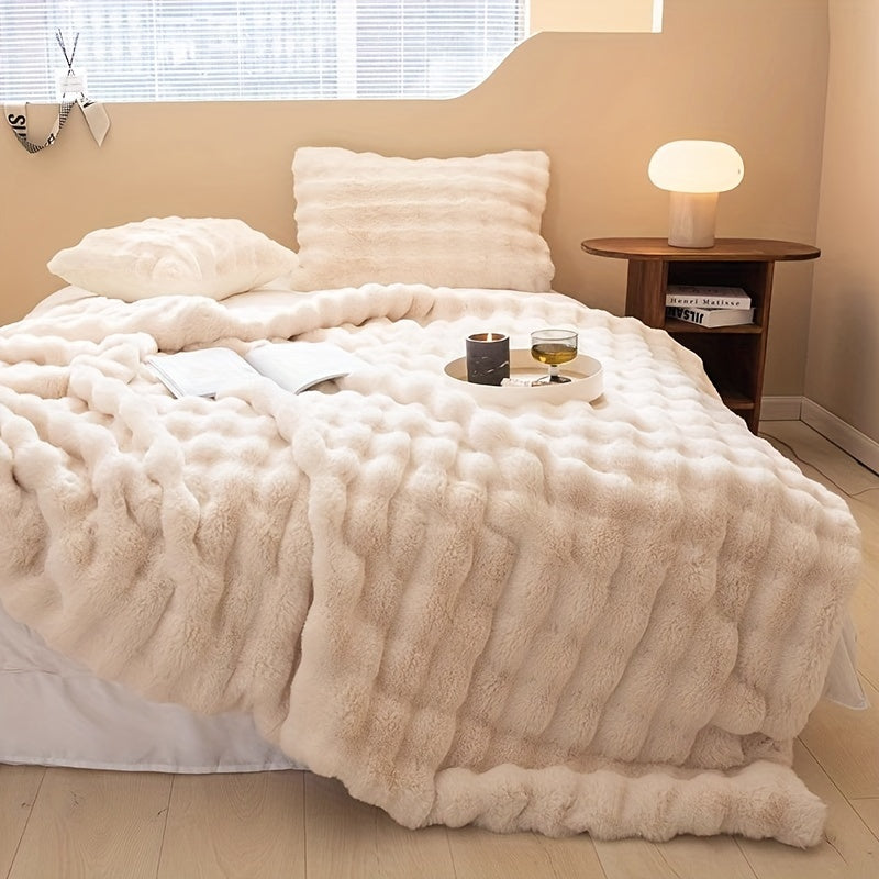 Plush Blanket for Ultimate Relaxation at Home or Office Comfort