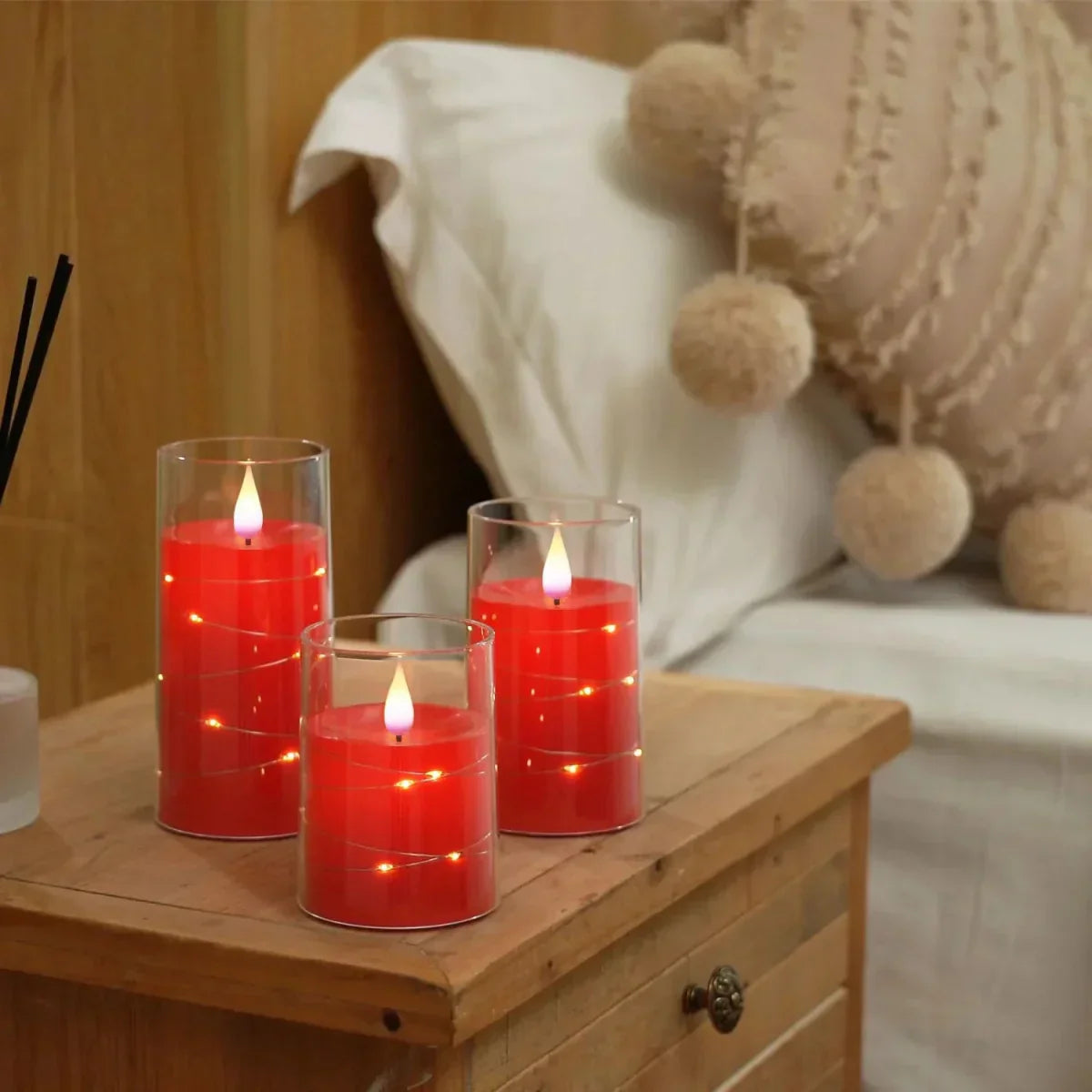 LED Tea Lights Realistic Effect Flameless for Home and Office Decor