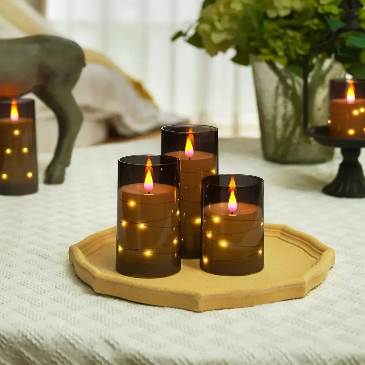 LED Tea Lights Realistic Effect Flameless for Home and Office Decor