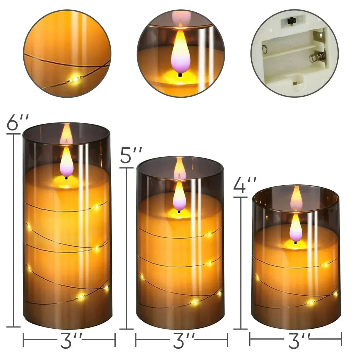 LED Tea Lights Realistic Effect Flameless for Home and Office Decor