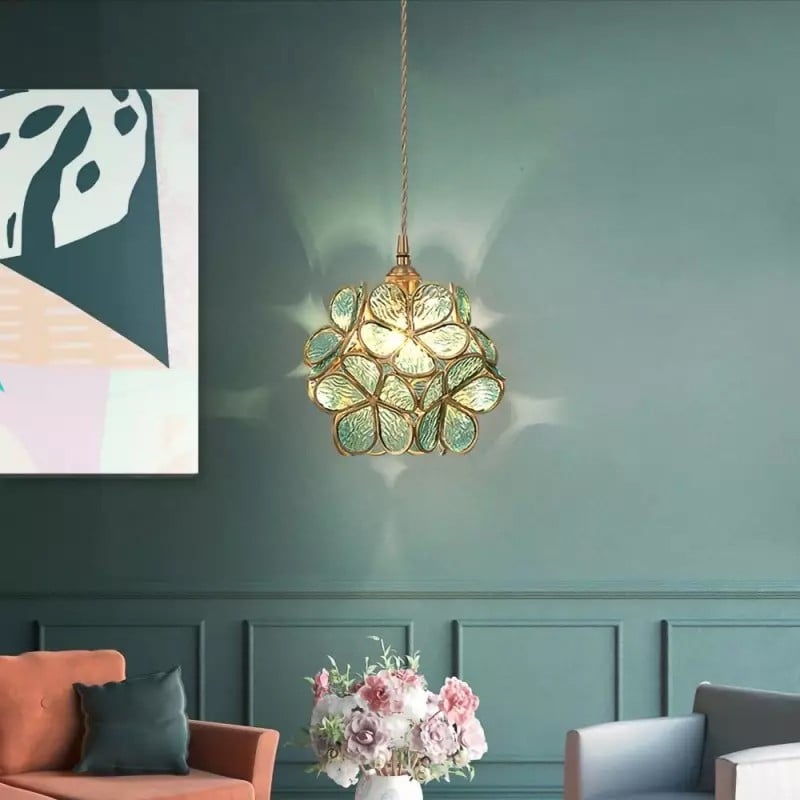 Floral Pendant Lamp for Elegant Home Decor | Stylish Lighting for Office