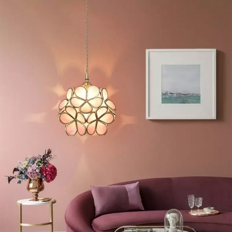 Floral Pendant Lamp for Elegant Home Decor | Stylish Lighting for Office