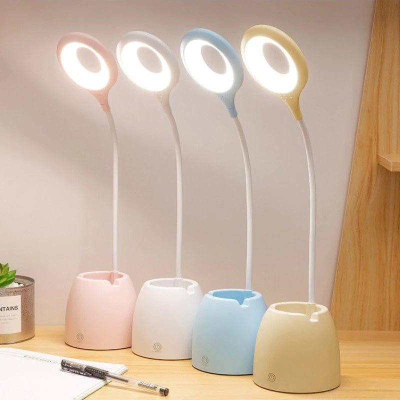 Children's Table Lamp with Phone Holder for Bedroom or Study Use