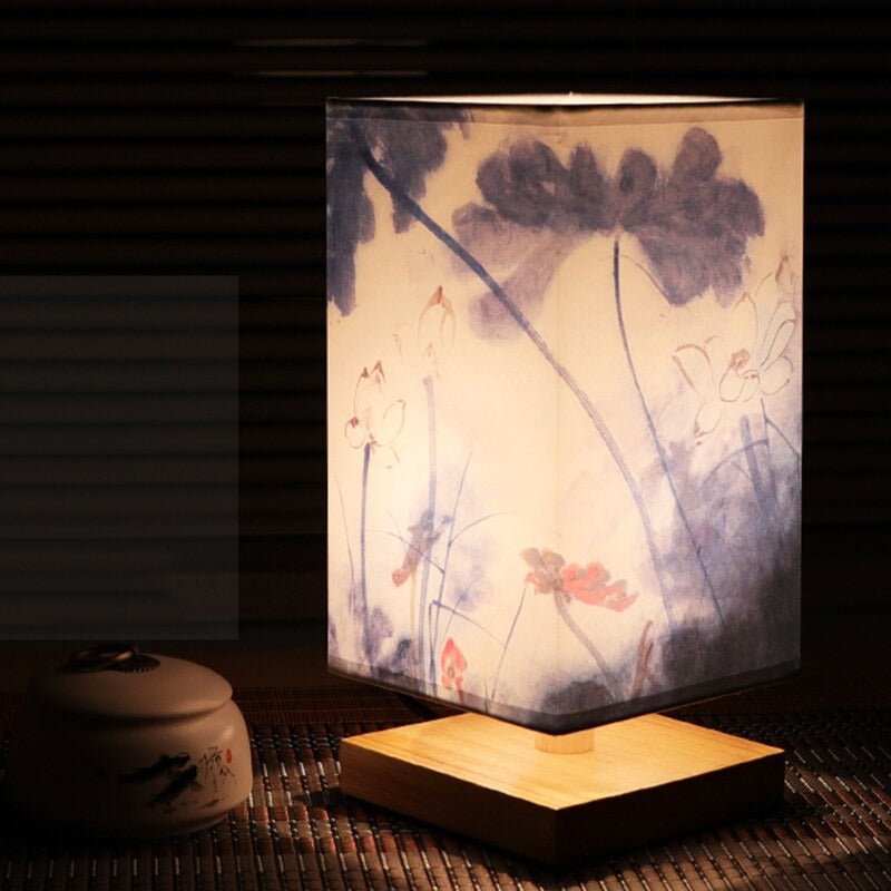 Japanese-Scandinavian Table Lamp for Home and Office - Stylish Design, Warm Light