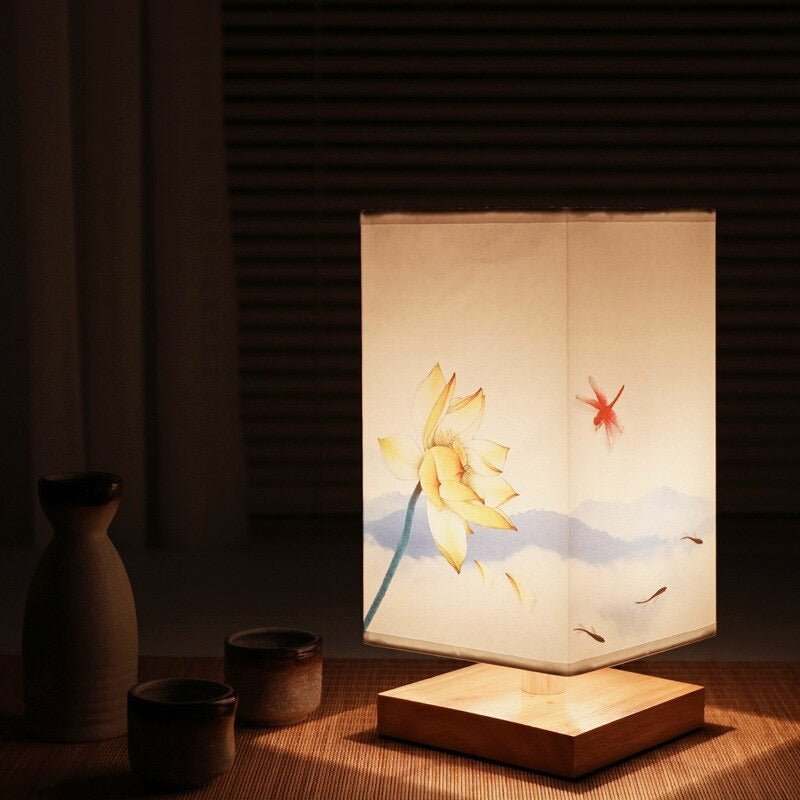 Japanese-Scandinavian Table Lamp for Home and Office - Stylish Design, Warm Light