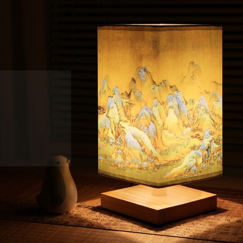 Japanese-Scandinavian Table Lamp for Home and Office - Stylish Design, Warm Light