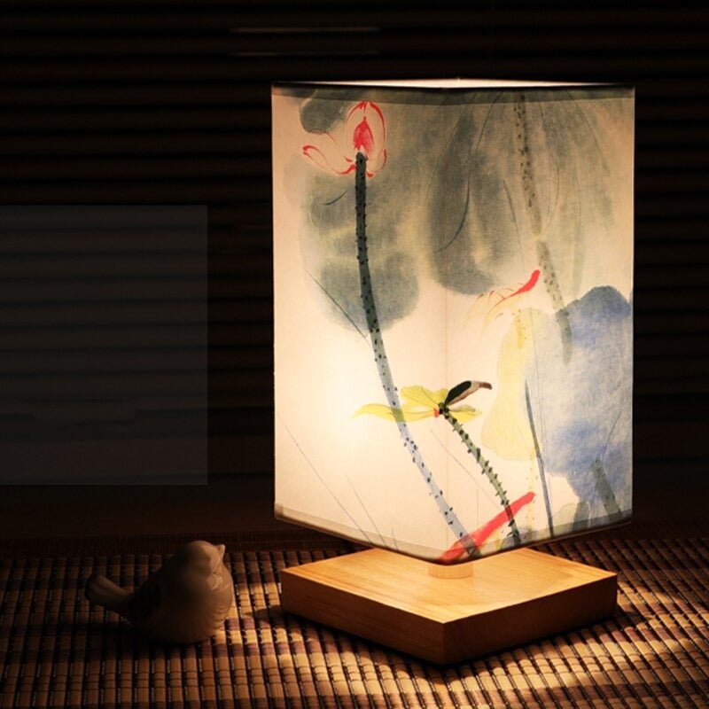 Japanese-Scandinavian Table Lamp for Home and Office - Stylish Design, Warm Light