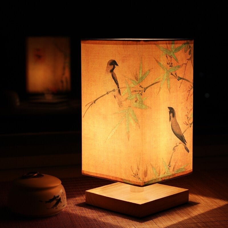 Japanese-Scandinavian Table Lamp for Home and Office - Stylish Design, Warm Light
